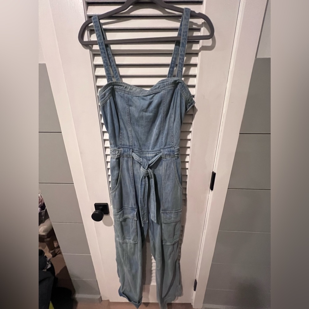 free people over all jumper with zipper